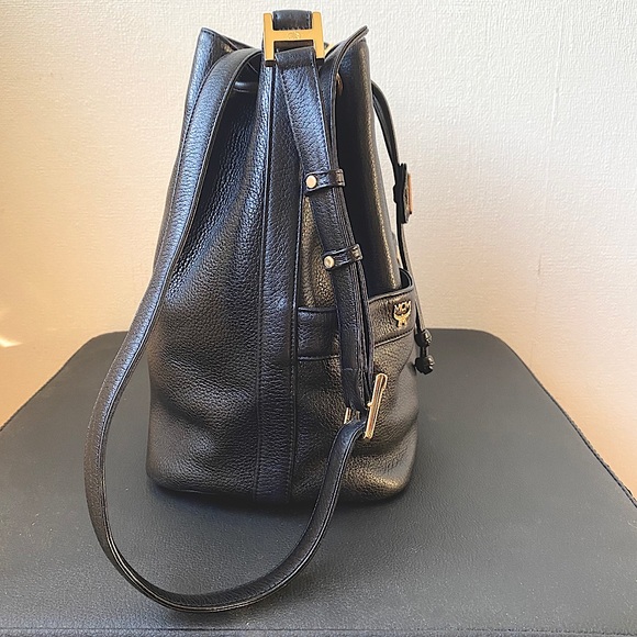 Vintage MCM Leather Bucket Bag - Picture 2 of 13